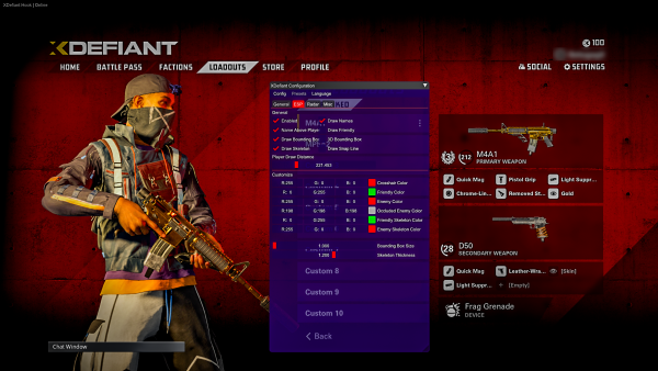 XDefiant ESP Settings